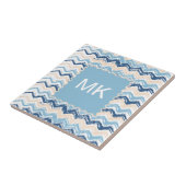 Carreau Motif Chevron de l'océan Pacifique (Côté)