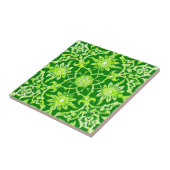 Carreau Motif chinois de style Art nouveau - Emerald Green (Côté)