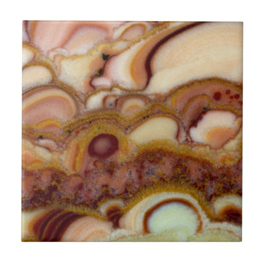 Carreau Motif circulaire de pierre d'onyx (Devant)