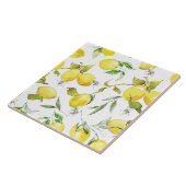 Carreau Motif citron aquarelle (Côté)