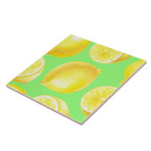 Carreau Motif citrons aquarelle (Côté)