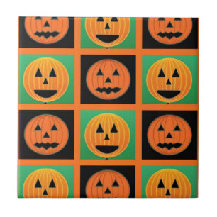 Carreau Motif citrouille Halloween