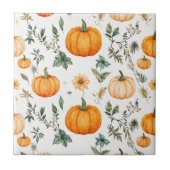 Carreau Motif Citrouille rustique (Devant)