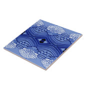 Carreau Motif classique bleu et blanc moderne (Côté)