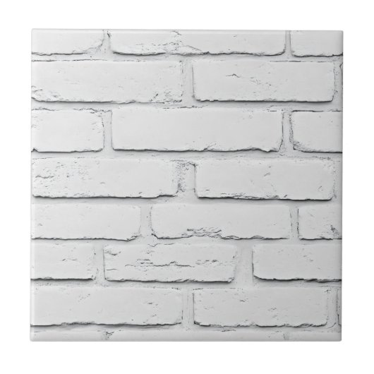 Carreau Motif classique en briques blanches (Devant)