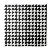 Carreau Motif classique noir en houndstooth (Devant)