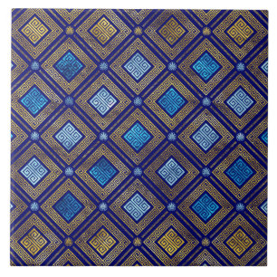 Carreau Motif clé de la méandre grecque