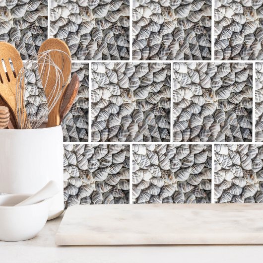 Carreau Motif Coastal Ocean Sea Shell