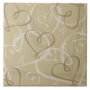 Carreau Motif coeur d'or