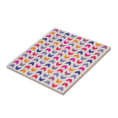 Carreau motif coloré Aztec Chevron (Côté)