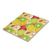 Carreau Motif coloré de fruit d'amusement (Côté)