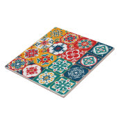 Carreau Motif Coloré élégant Mexicain Papel Picado Accueil (Côté)