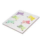 Carreau Motif coloré Happy Kittens (Côté)