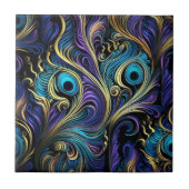 Carreau Motif coloré Peacock (Devant)