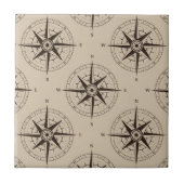 Carreau Motif Compass de navigation (Devant)