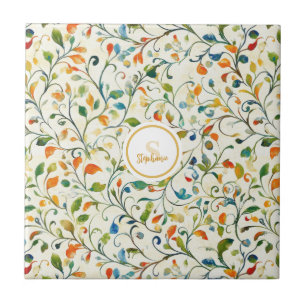 Carreau Motif couleur Paisley d'inspiration vintage (2)