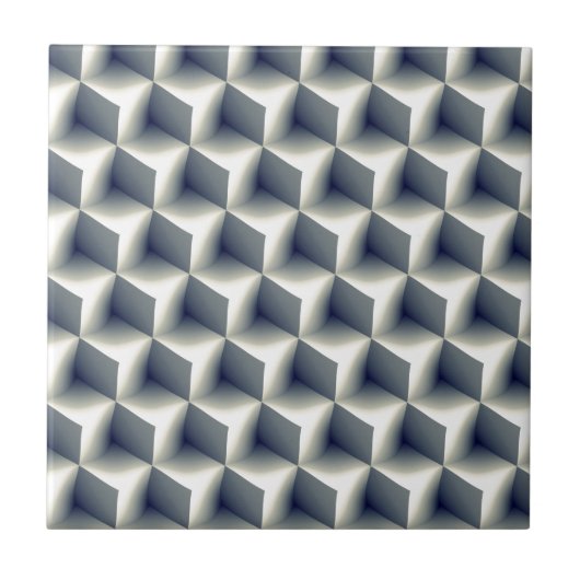Carreau Motif Cubes 3D (Devant)