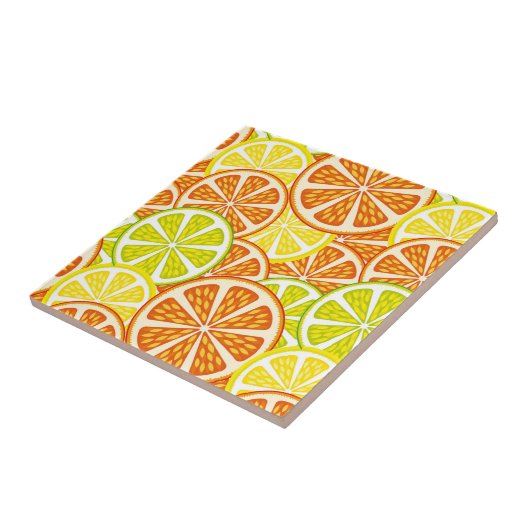 Carreau Motif d'agrume (Côté)