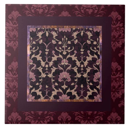 Carreau Motif Damas sans texture (Devant)