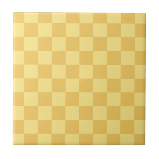 Carreau Motif damier jaune (Devant)