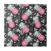 Carreau Motif d'ananas triangulaire texturé (Devant)