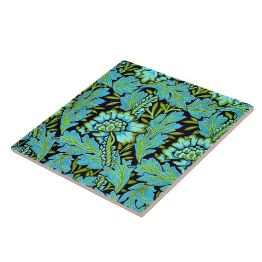 Carreau Motif d'Anemone par William Morris, (Côté)