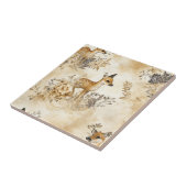 Carreau Motif d'animal de faon de forêt (Côté)