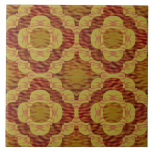 Carreau Motif d'anneau d'amour de feu