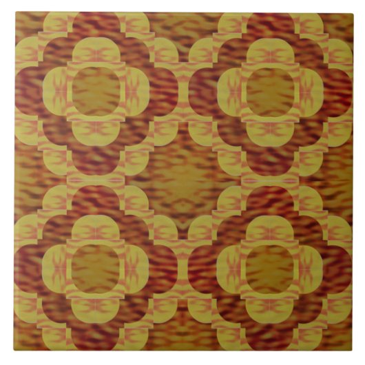 Carreau Motif d'anneau d'amour de feu (Devant)