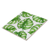 Carreau Motif d'aquarelle Monstera (Côté)