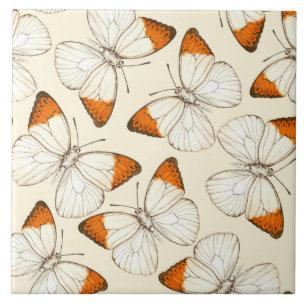 Carreau Motif d'aquarelle papillons