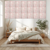 Carreau Motif d'aquarelle rose doux