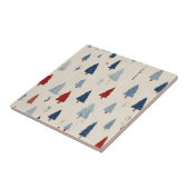 Carreau Motif d'arbre de forêt rustique moderne (Côté)