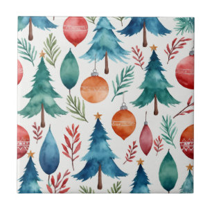 Carreau Motif d'arbre de Noël
