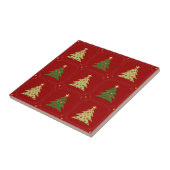 Carreau Motif d'arbres de Noël (Côté)