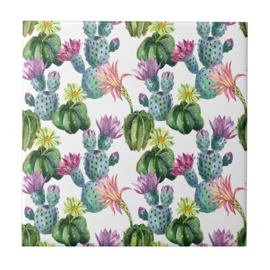 Carreau Motif d'art Cacti (Devant)