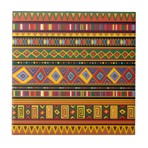 Carreau Motif d'art ethnique en Afrique