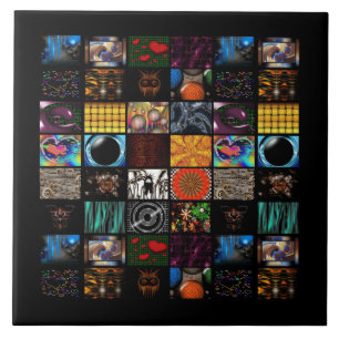 Carreau Motif d'arts pop décoratifs