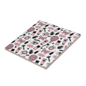 Carreau Motif d'autocollant de maquillage (Côté)