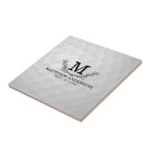 Carreau Motif de balle de golf personnalisé Nom Monogramme (Côté)