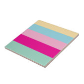 Carreau Motif de bandes colorées (Côté)