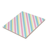 Carreau Motif de bandes de couleurs cool (Côté)