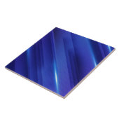 Carreau Motif de bandes de dégradé bleu clair (Côté)