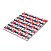 Carreau Motif de bannière étoilée (Côté)