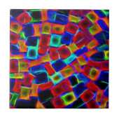 Carreau Motif de blocs bokeh abstraits colorés (Devant)