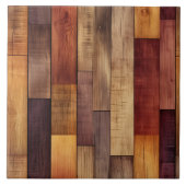 Carreau Motif de bois Faux Western (Devant)