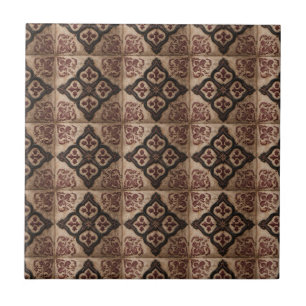 Carreau Motif de bois sculpté gothique (5)