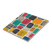 Carreau Motif de boîte coloré vibreant (2) (Côté)