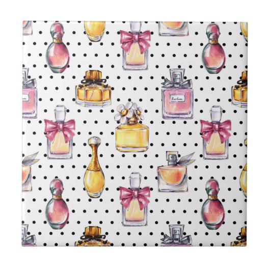 Carreau Motif de bouteille de Parfum (Devant)