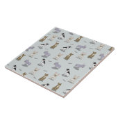 Carreau Motif de bulldog français (Côté)